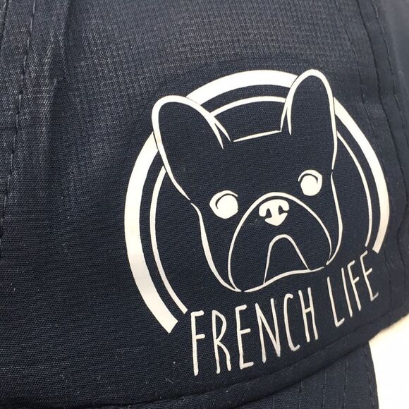 French bulldog “French Life” Pacific Headwear baseball cap hat - Picture 2 of 16
